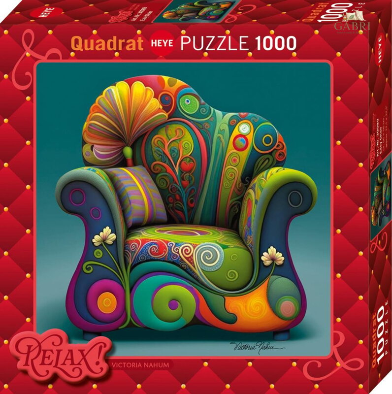 HEYE Čtvercové puzzle Relax!: Pohodlné křeslo 1000 dílků