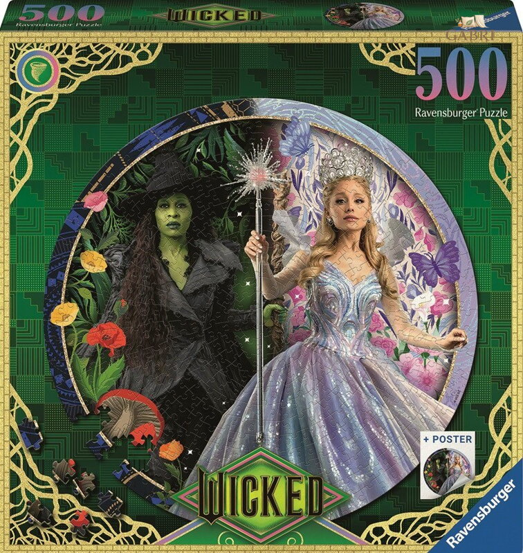 RAVENSBURGER Kulaté puzzle Čarodějka 2, 500 dílků
