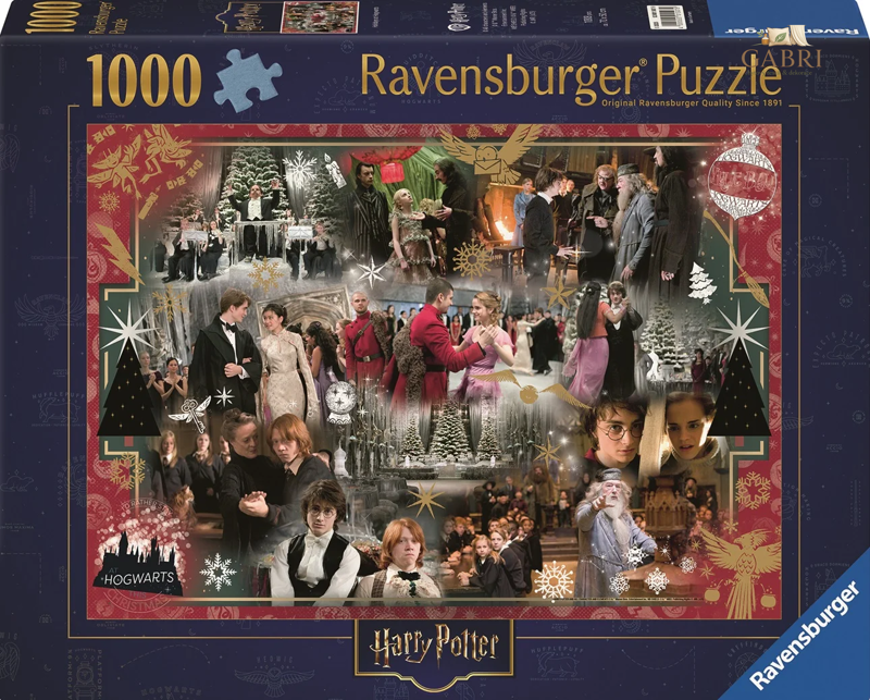 RAVENSBURGER Puzzle Harry Potter: Vánoce v Bradavicích 1000 dílků