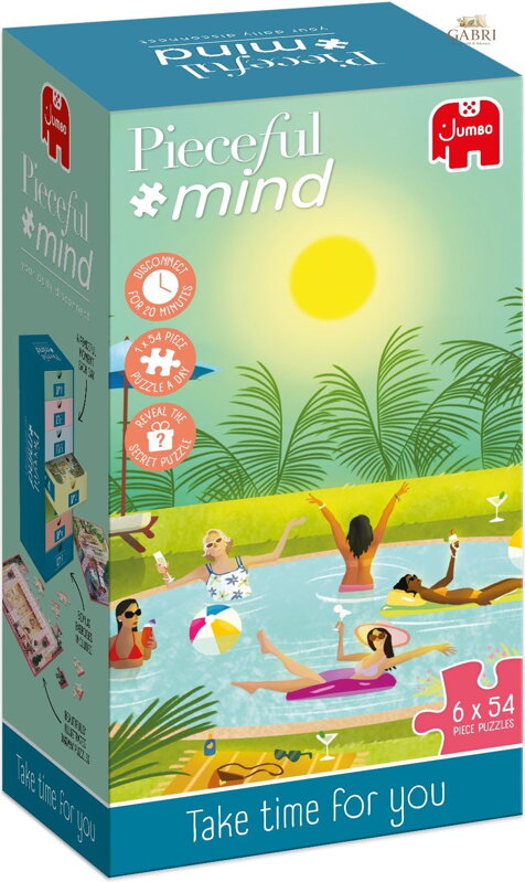 JUMBO Puzzle Pieceful mind: Udělej si čas pro sebe 6x54 dílků
