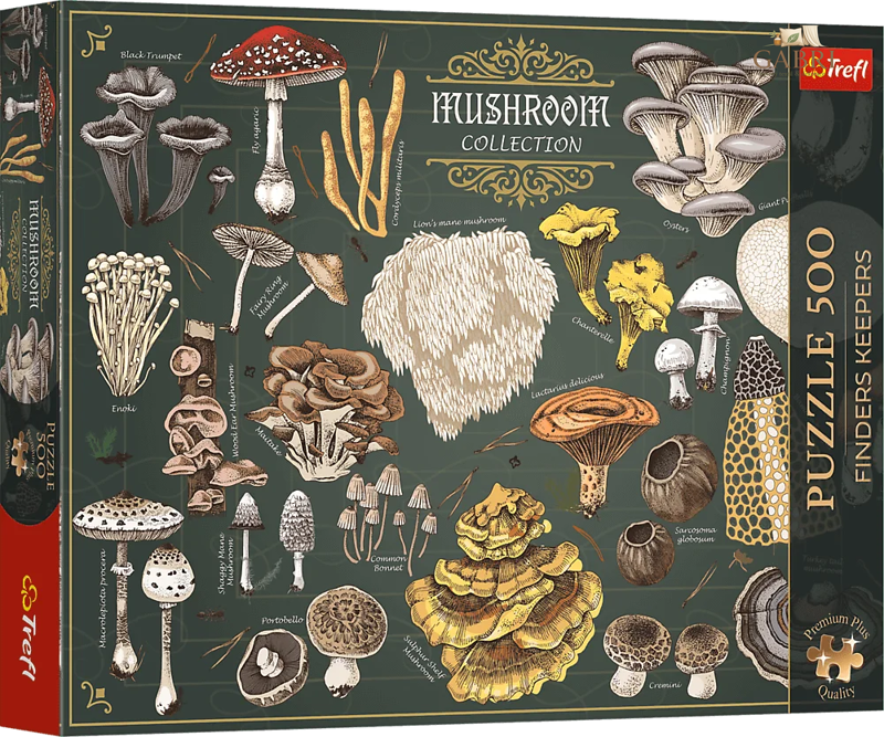 TREFL Puzzle Premium Plus Finders Keepers: Houby 500 dílků