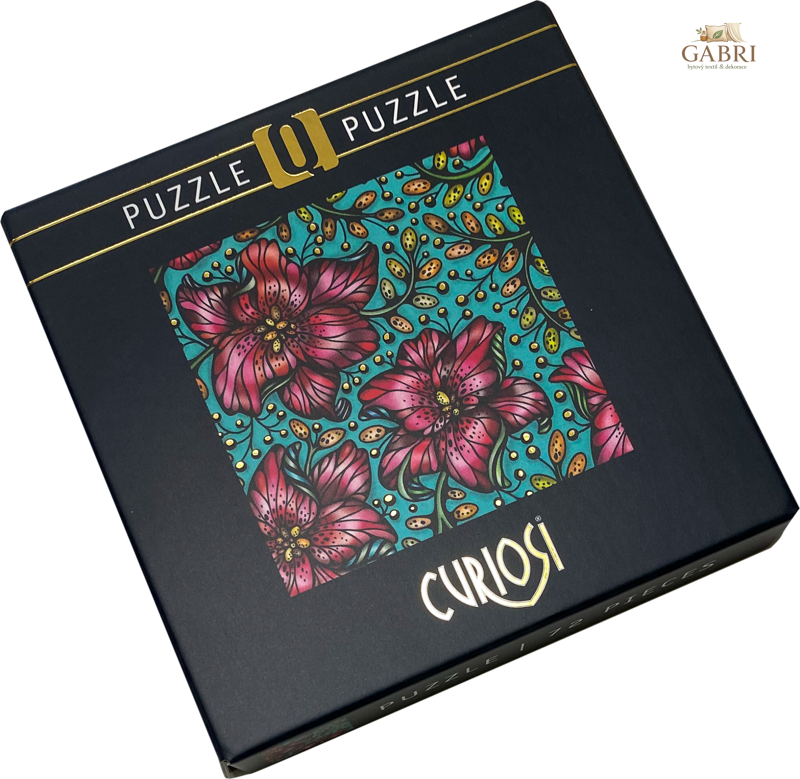 CURIOSI Čtvercové puzzle Q Gold: Vzor III 72 dílků