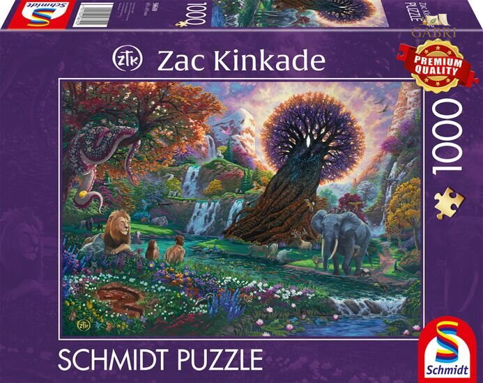 SCHMIDT Puzzle Rajská zahrada 1000 dílků