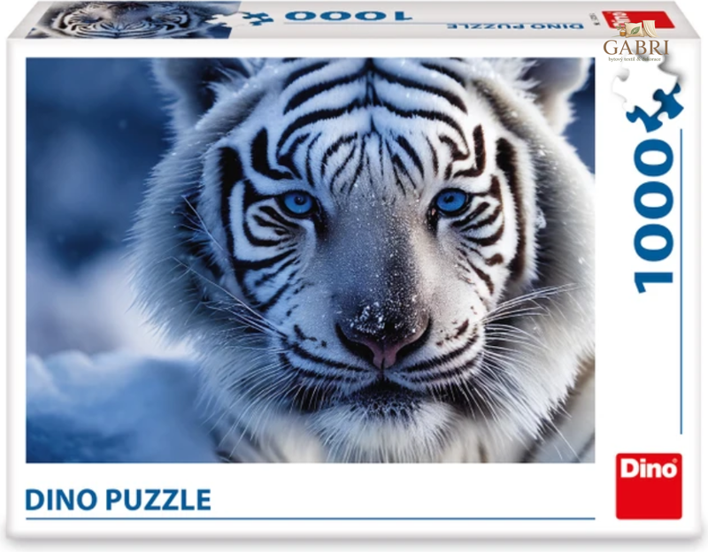 DINO Puzzle Bílý tygr 1000 dílků