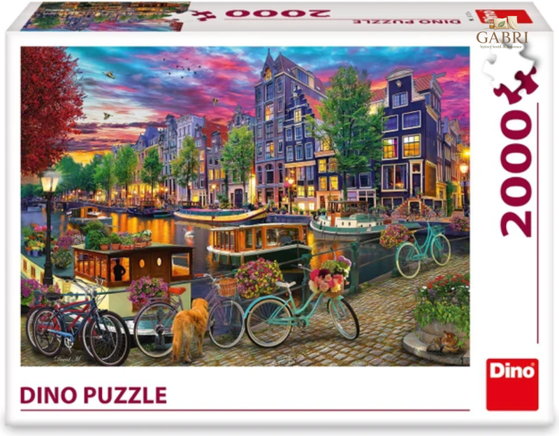 DINO Puzzle Malovaný Amsterdam 2000 dílků
