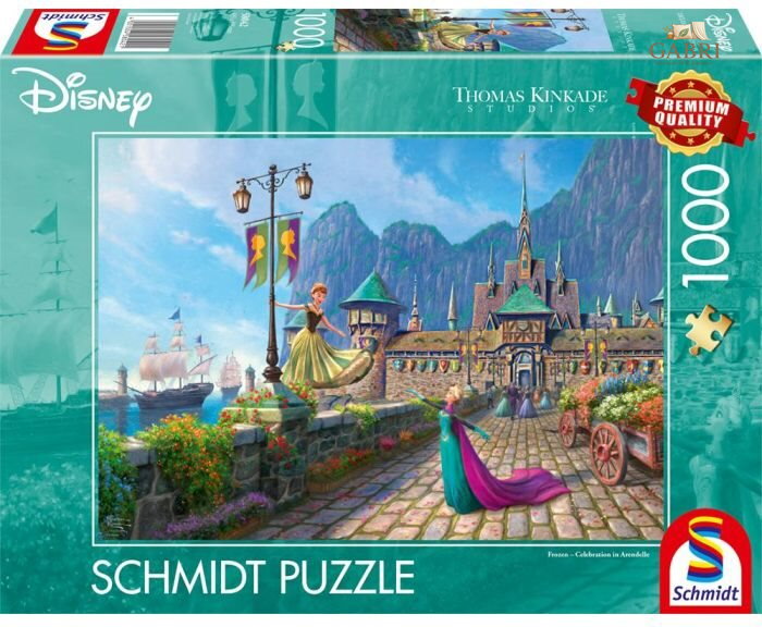 SCHMIDT Puzzle Disney Frozen: Oslava v Arendelle 1000 dílků