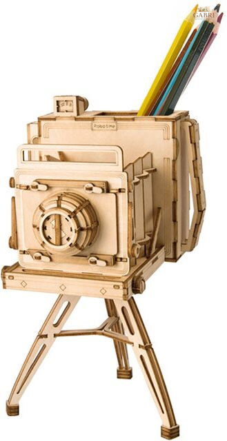 ROBOTIME Rolife 3D dřevěné puzzle Historický fotoaparát 142 dílků