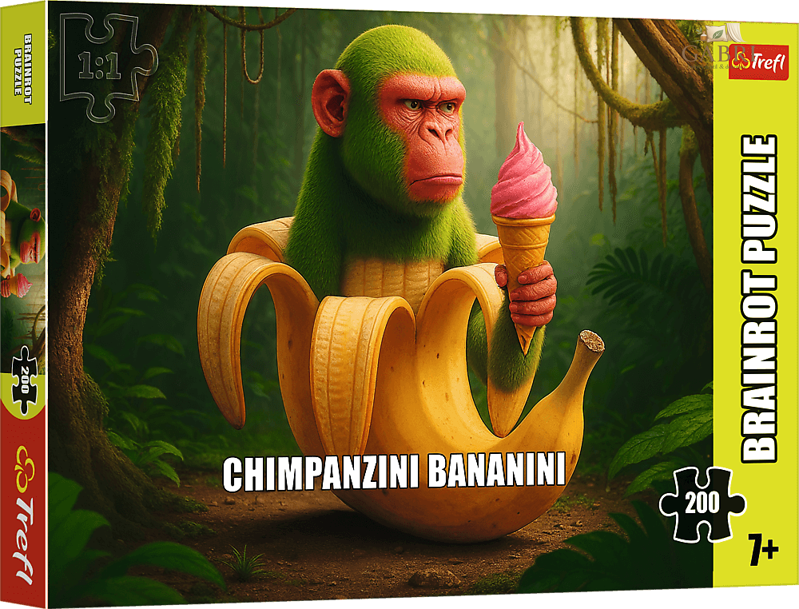 TREFL Puzzle BrainRots: Chimpanzini Bananini 200 dílků