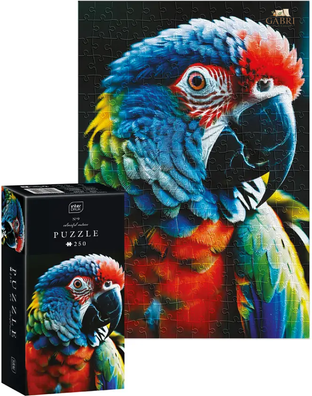 INTERDRUK Puzzle Colorful Nature: Papoušek 250 dílků