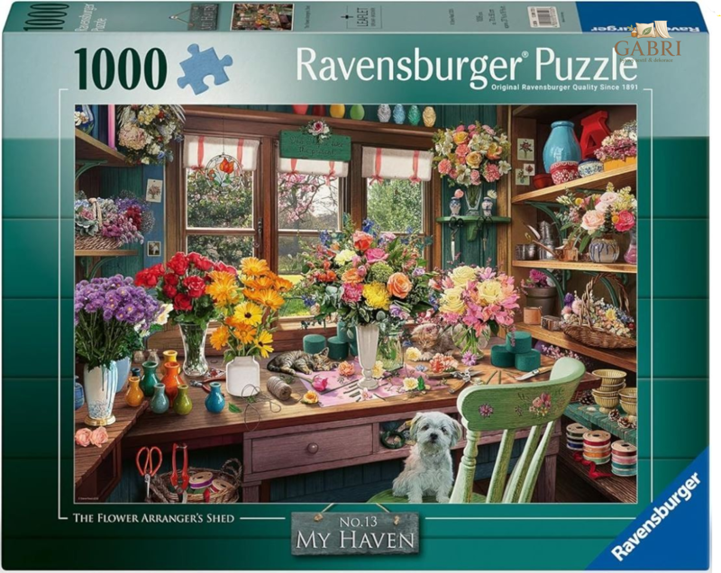 RAVENSBURGER Puzzle My Haven č.13: Květinové kouzlení 1000 dílků