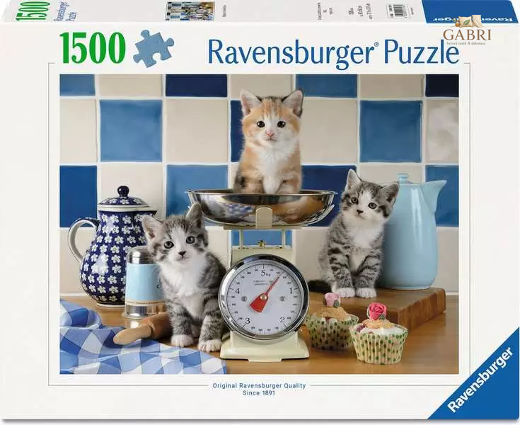 RAVENSBURGER Puzzle Kuchyně u kočiček 1500 dílků