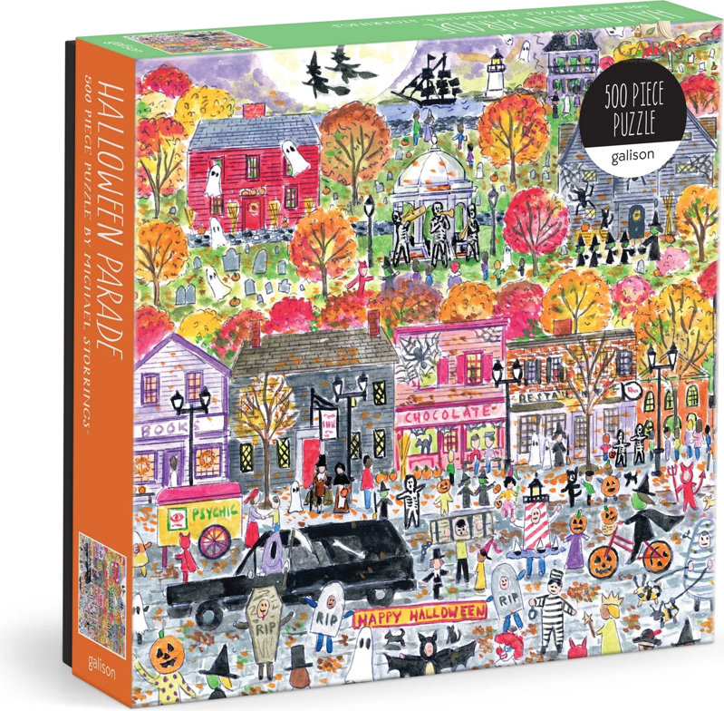 GALISON Čtvercové puzzle Halloweenský průvod 500 dílků