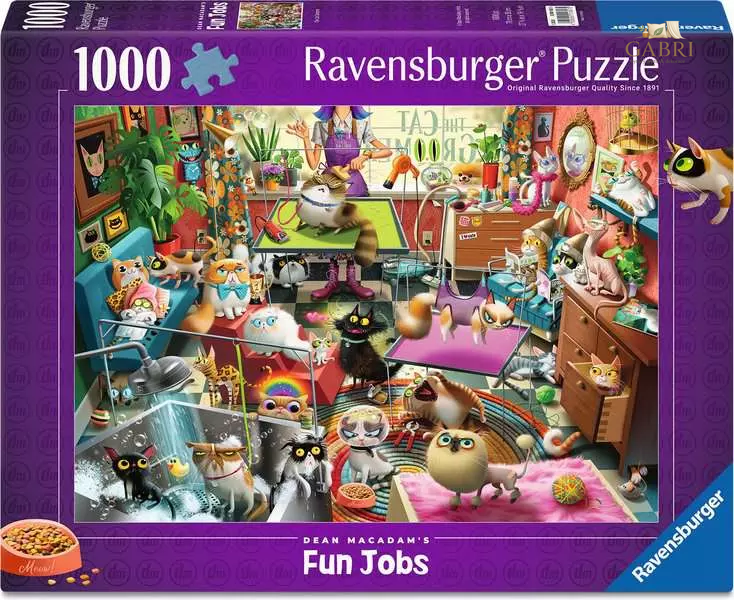 RAVENSBURGER Puzzle Kočičí kadeřnice 1000 dílků