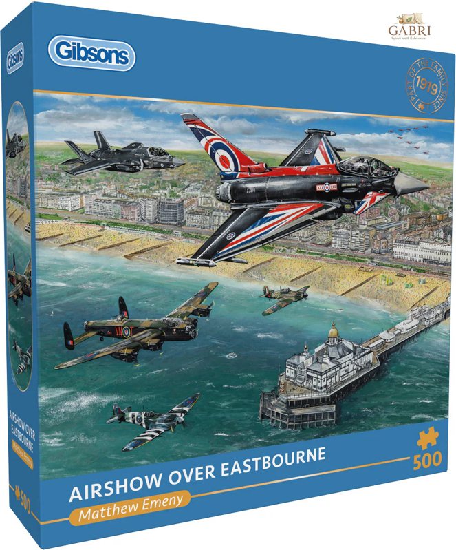 GIBSONS Puzzle Letecká show nad Eastbourne 500 dílků