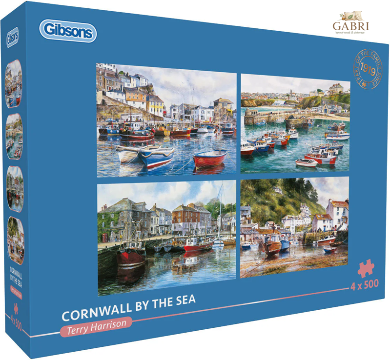 GIBSONS Puzzle Cornwall u moře 4x500 dílků
