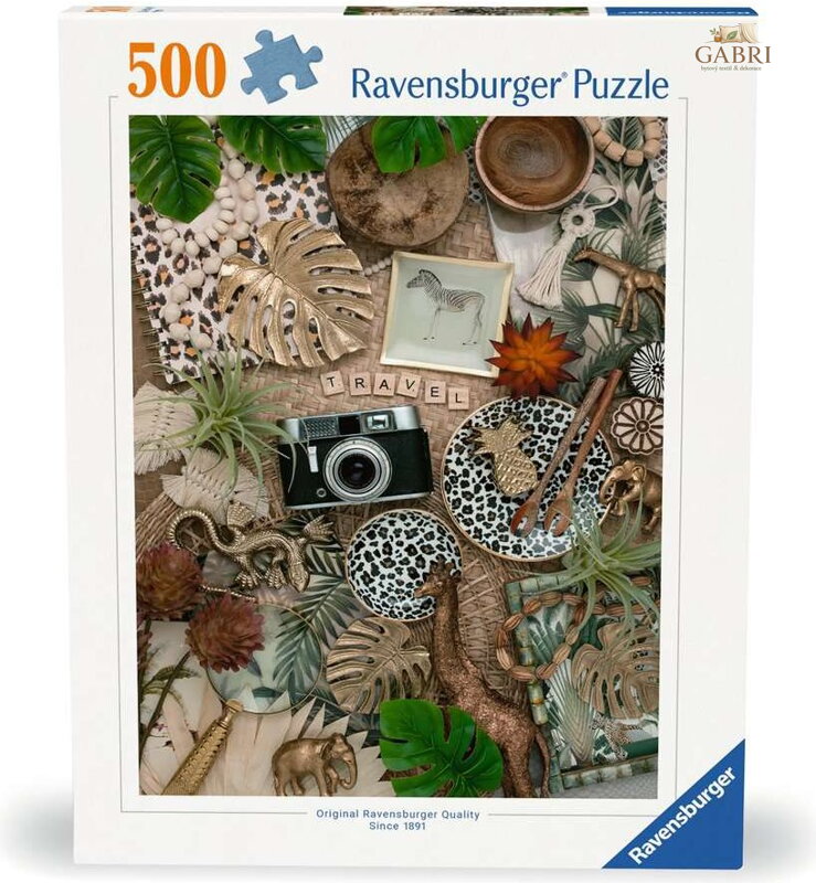 RAVENSBURGER Puzzle Cestovatelská koláž 500 dílků