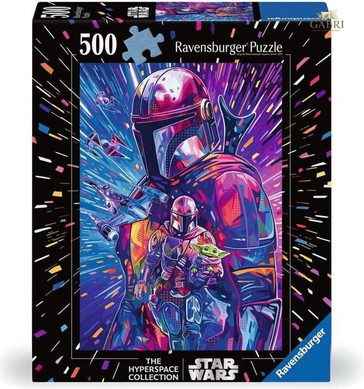 RAVENSBURGER Puzzle Star Wars Hyperspace: Mandalorian XXL 500 dílků