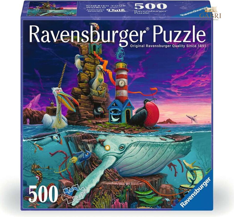 RAVENSBURGER Čtvercové puzzle Souostroví 500 dílků