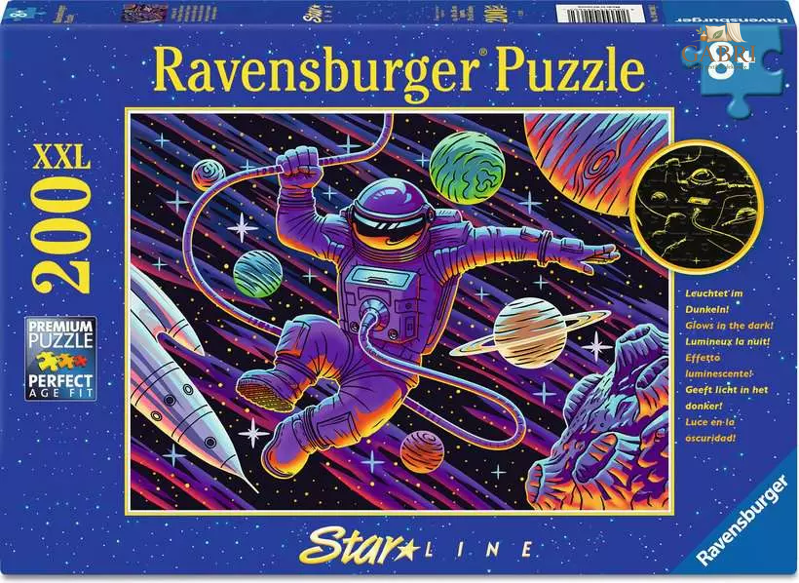 RAVENSBURGER Svítící puzzle Výlet do vesmíru XXL 200 dílků