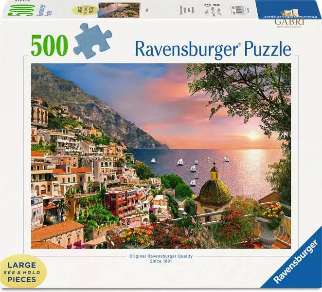 RAVENSBURGER Puzzle Positano, Itálie XXL 500 dílků