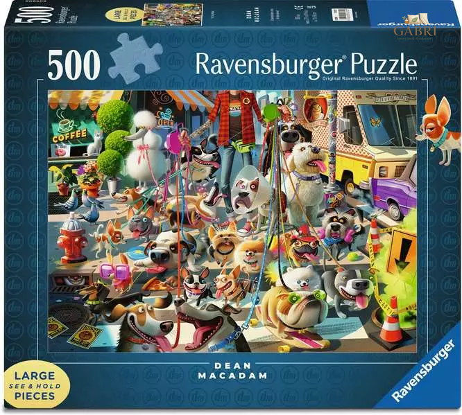 RAVENSBURGER Puzzle Venčení psů 500 dílků