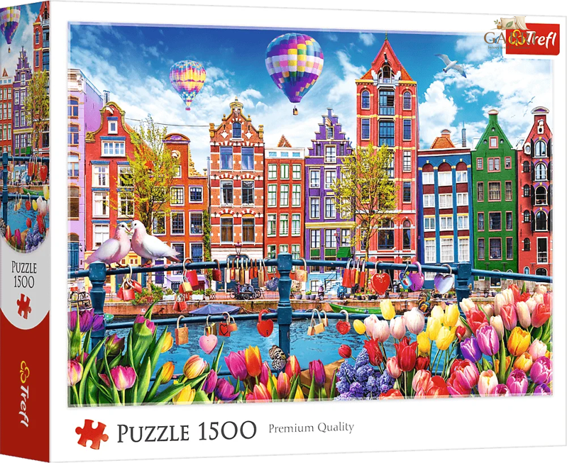 TREFL Puzzle Barevný Amsterdam 1500 dílků