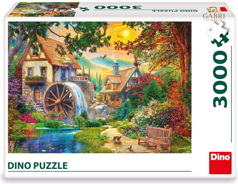DINO Puzzle Malebný mlýn 3000 dílků