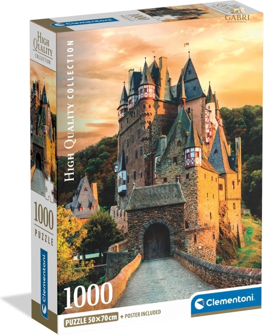 CLEMENTONI Puzzle Zlatá hodina na hradě Eltz 1000 dílků