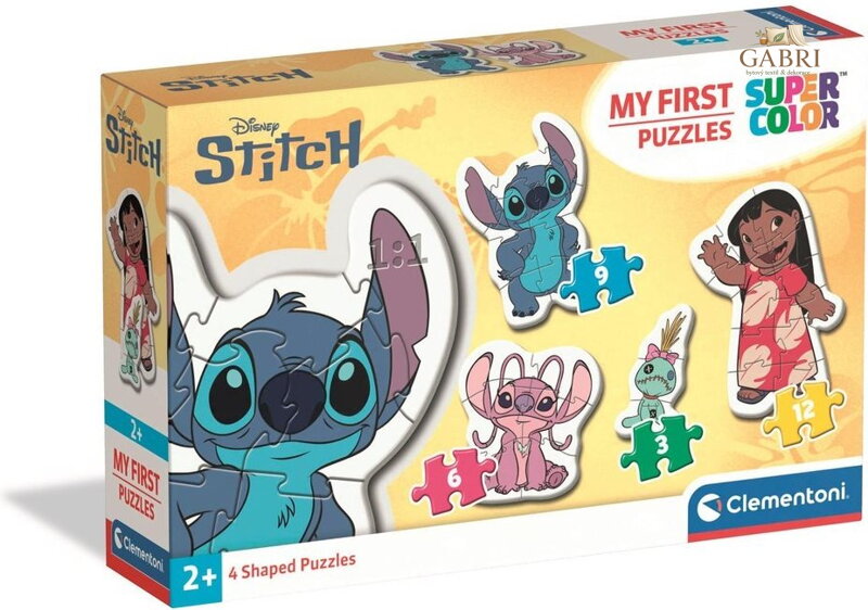 CLEMENTONI Moje první puzzle Stitch 4v1 (3,6,9,12 dílků)