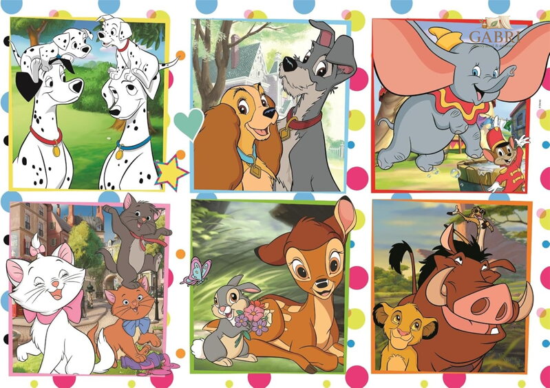 CLEMENTONI Puzzle Disney MAXI 104 dílků