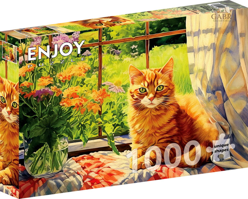 ENJOY Puzzle Kočička z venkovské kuchyně 1000 dílků