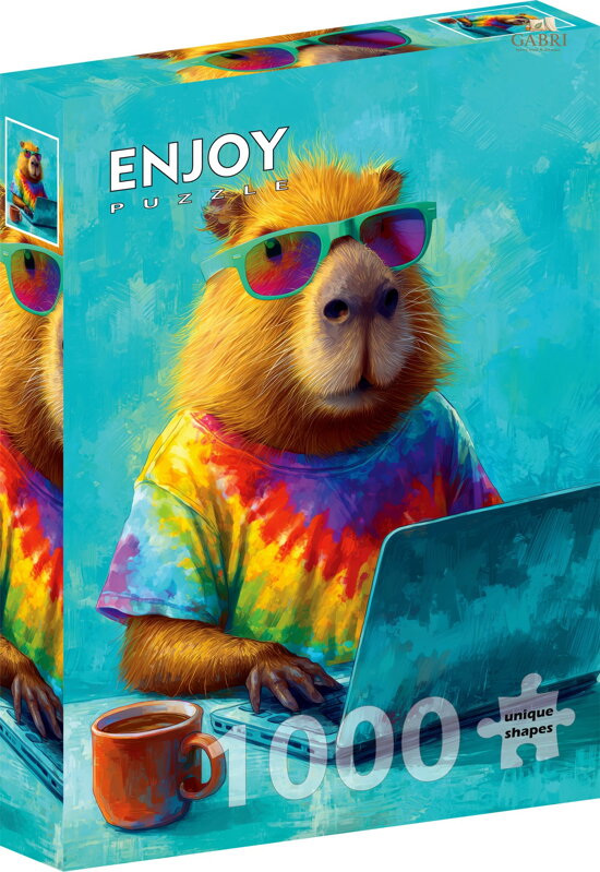 ENJOY Puzzle Cool kapybara 1000 dílků
