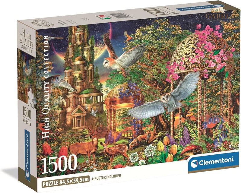 CLEMENTONI Puzzle Lesní zahrada fantazie 1500 dílků