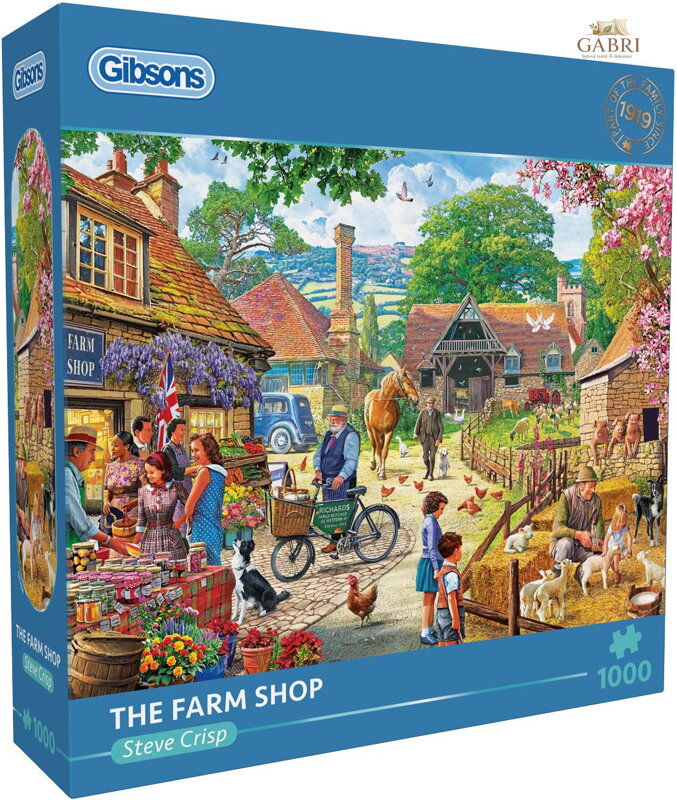 GIBSONS Puzzle Farmářský trh 1000 dílků