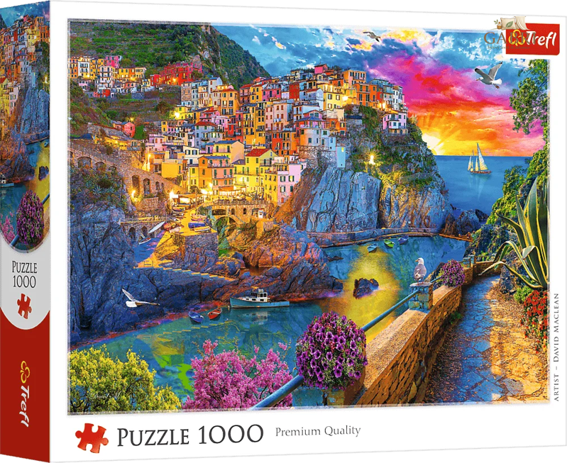 TREFL Puzzle Večerní procházka po Cinque Terre 1000 dílků
