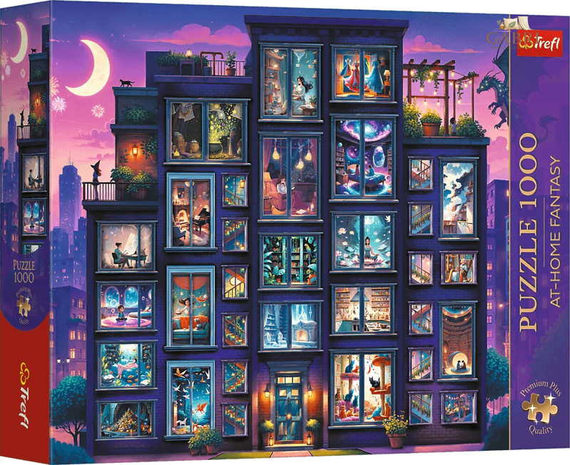 TREFL Puzzle Premium Plus At-home Fantasy: Noc plná příběhů 1000 dílků