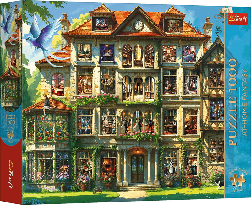TREFL Puzzle Premium Plus At-home Fantasy: Sídlo plné tajemství 1000 dílků