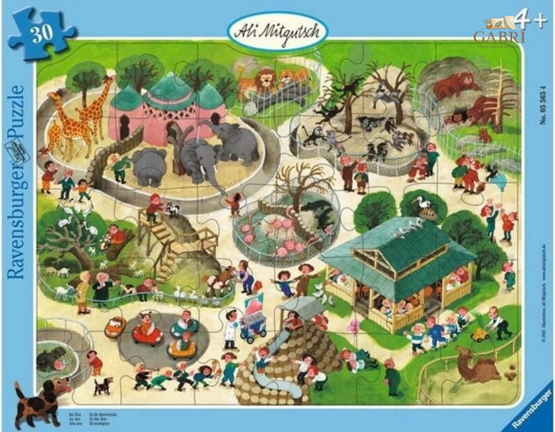 RAVENSBURGER Puzzle Návštěva Zoo 30 dílků