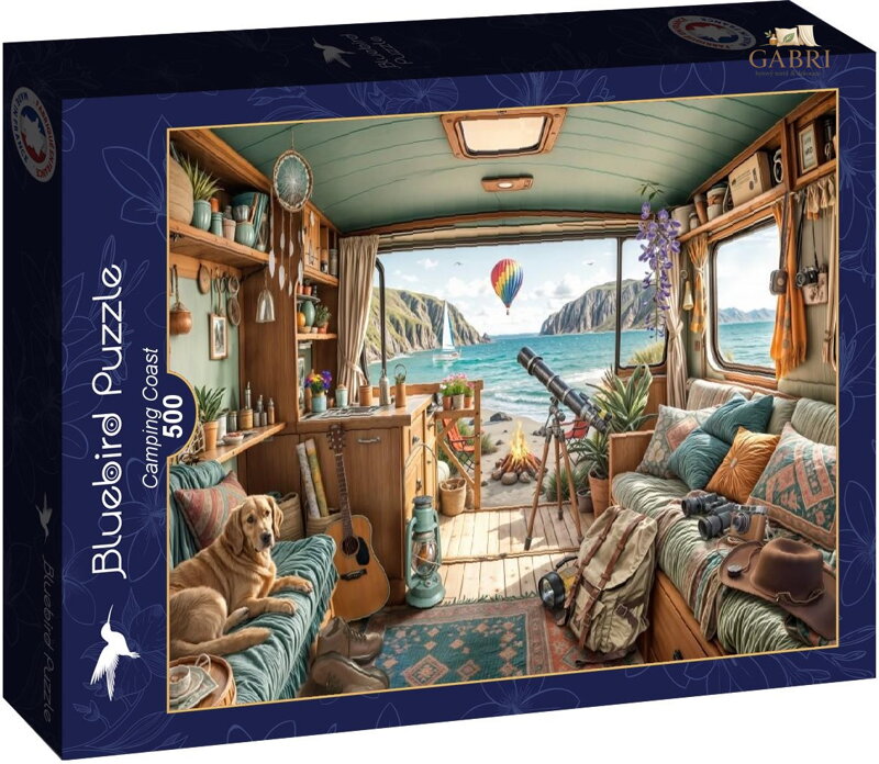BLUEBIRD Puzzle Kempování u pobřeží 500 dílků