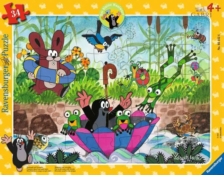 RAVENSBURGER Vkládačka Krtek 34 dílků