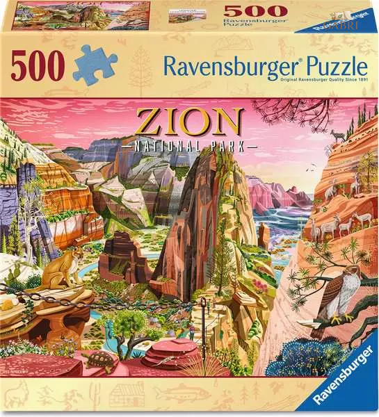RAVENSBURGER Puzzle National Park: Zion 500 dílků