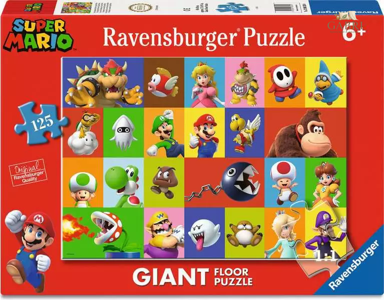 RAVENSBURGER Obrovské podlahové puzzle Super Mario 125 dílků