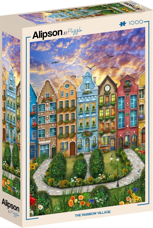 ALIPSON Puzzle Duhová vesnice 1000 dílků