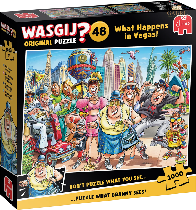 JUMBO Puzzle WASGIJ Original 48: Co se stane ve Vegas! 1000 dílků