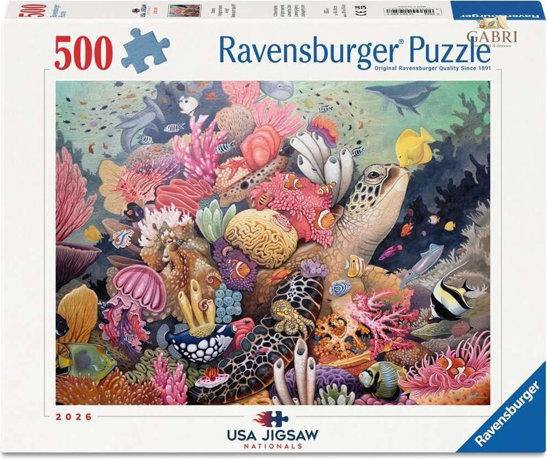 RAVENSBURGER Puzzle USA Jigsaw Nationals: Podmořský svět 500 dílků