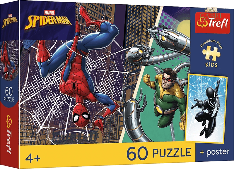 TREFL Puzzle Premium Plus Kids Spiderman: Hrdinové 60 dílků