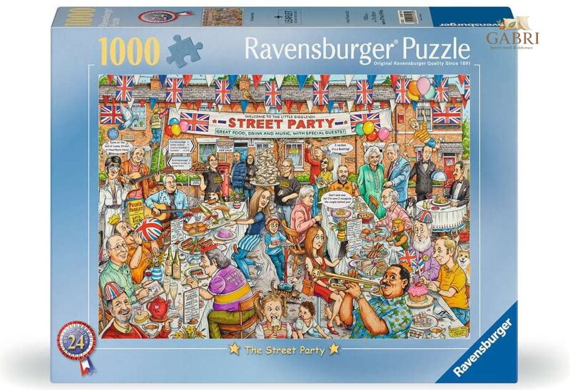 RAVENSBURGER Puzzle Best of British č.24: Pouliční oslava 1000 dílků
