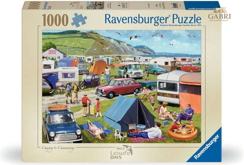 RAVENSBURGER Puzzle Leisure Days č.5: Kempování a karavaning 1000 dílků