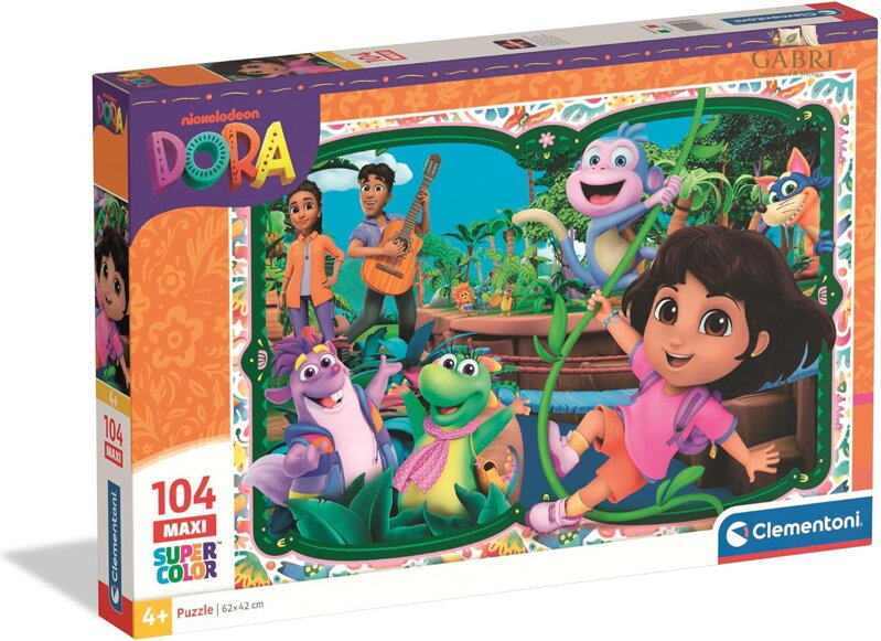 CLEMENTONI Puzzle Dora průzkumnice MAXI 104 dílků