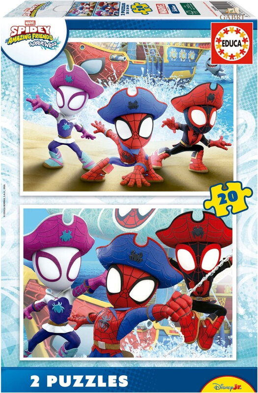 EDUCA Puzzle Spidey a jeho úžasní přátelé 2x20 dílků